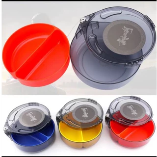 ถาดผสมเหยื่ออะเคลิกฝาแม่เหล็ก มีหลายสี 2 ขนาดให้เลือก พร้อมจัดส่ง