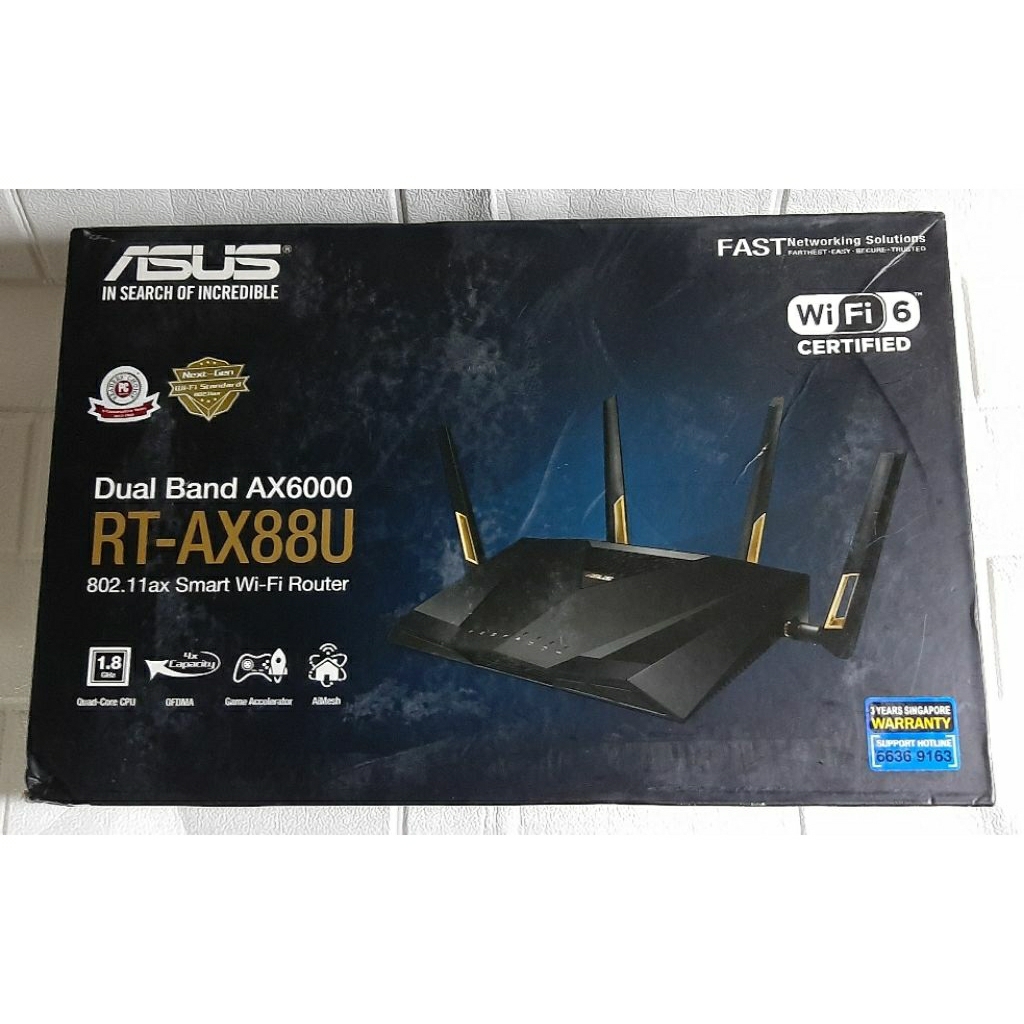 เราเตอร์  Asus  (มือสอง) สภาพดี ใช้งานปกติ ทุกอย่าง รุ่น RT-Ax88u และ รุ่น Tuf-Gaming Ax4200