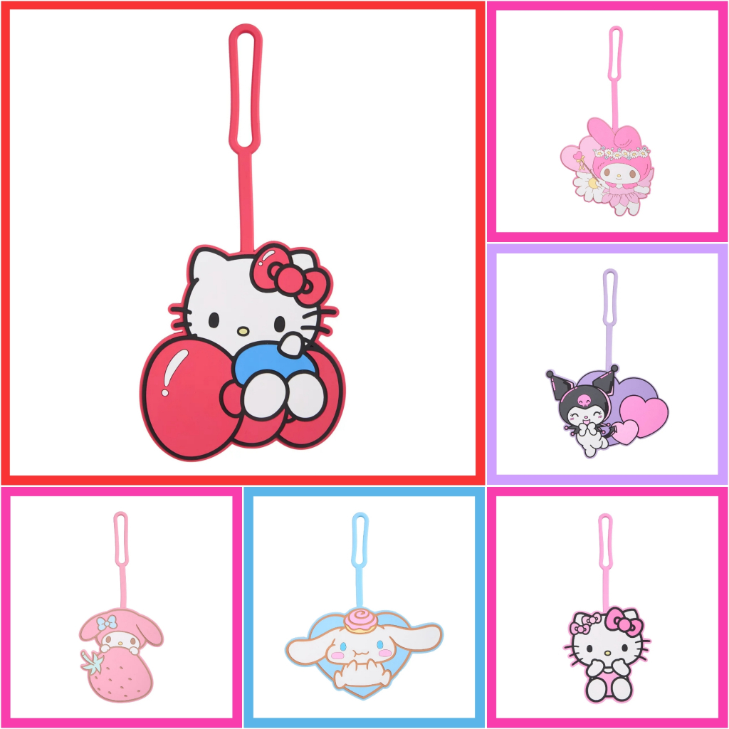 💖 แท้ 100% พวงกุญแจป้ายชื่อ Sanrio 💜 Luggage Tag ที่ห้อยกระเป๋า Name Tag ป้ายชื่อห้อยกระเป๋าเดินทาง