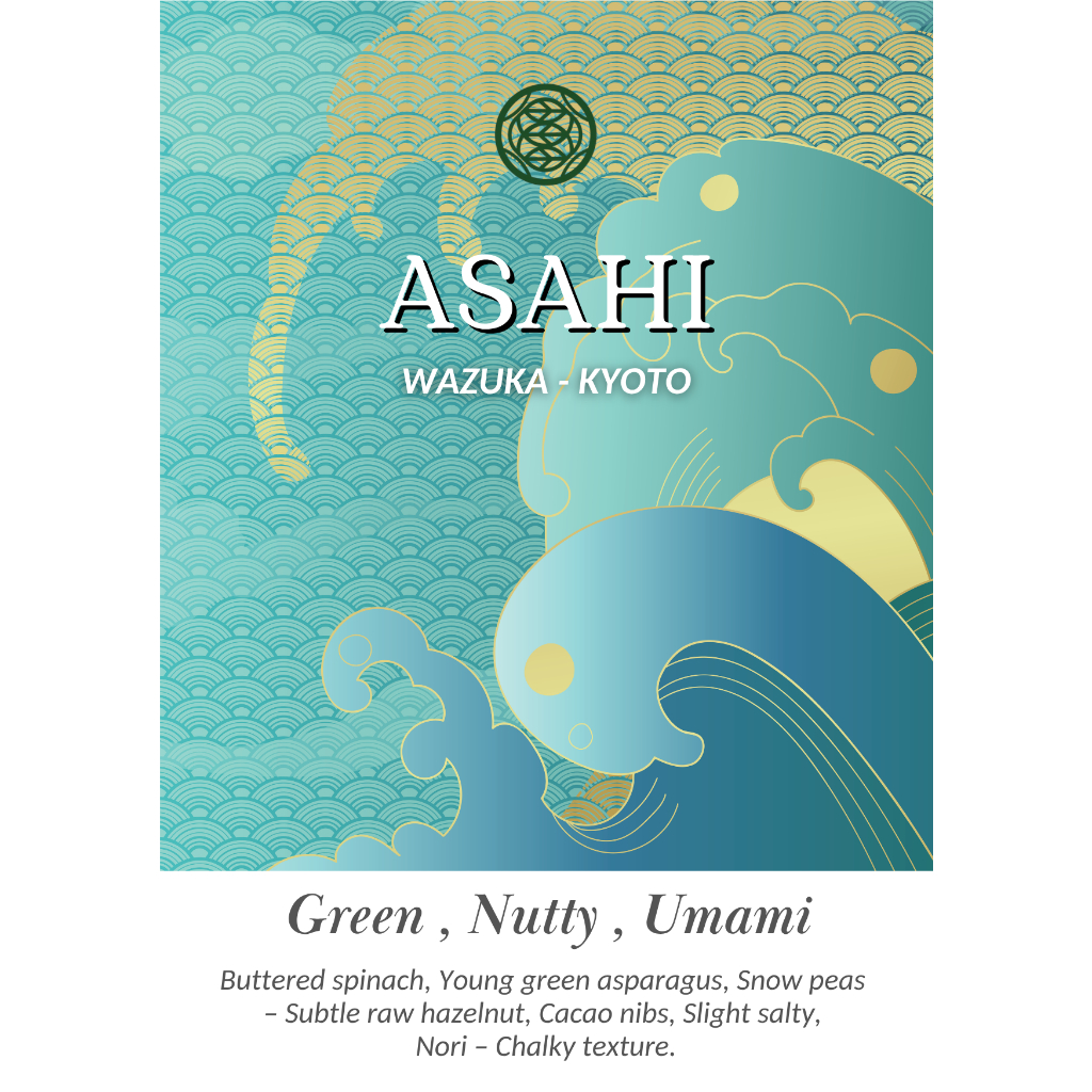 Asahi - wazuka (30g) : Ceremonial grade matcha 100% : Single cultivar