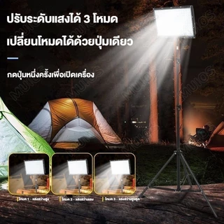 ใช้ได้นาน 12 ชั่วโมง🔥500W LED ไฟทำงาน 10000mAh ไฟฉุกเฉิน USB สปอตไลท์พกพา การตั้งแคมป์ กันน้ำ ( 2.1m วงเล็บ+คลิป PTZ)