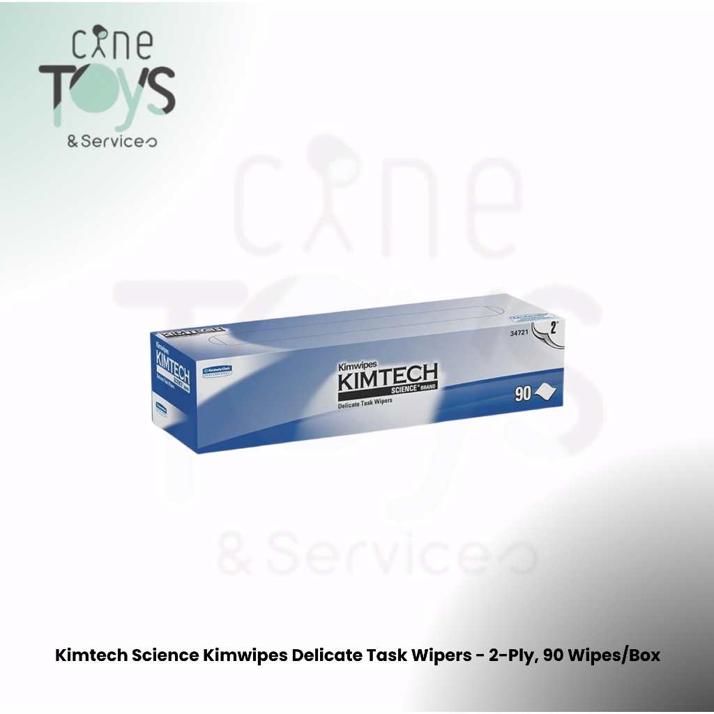 Kimtech Science Kimwipes Delicate Task Wipers - 2-Ply, 90 Wipes/Box