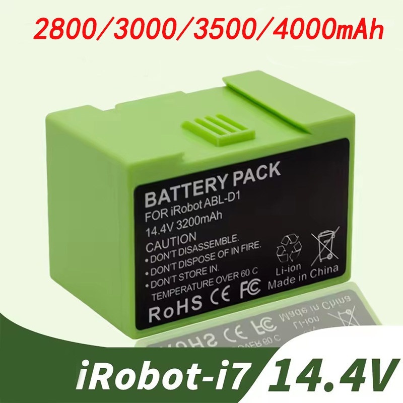 📢แบตเครื่องดูดฝุ่นทดแทน iRobot roomba i7+ e5 i3 i3+ i4 i4+ series แบตเตอรี่ใหม่ (14.4V 3500mAh)