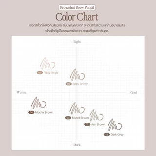 dasique Pro Detail Brow Pencil #เดซีค #ที่เขียนคิ้ว
