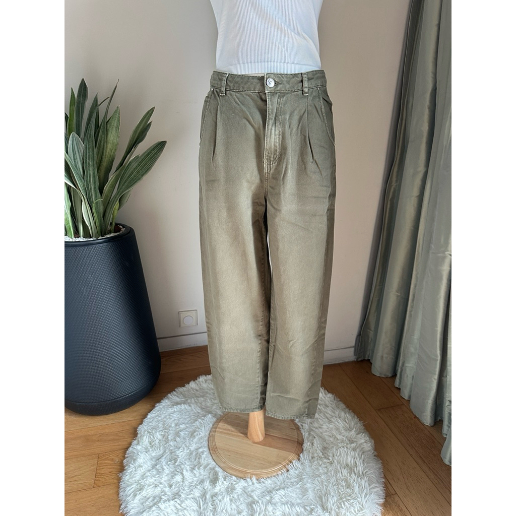 MANGO - กางเกง JEAN ทรง BALLOON SIZE EU 38 - แท้ 💯(มือ 2)