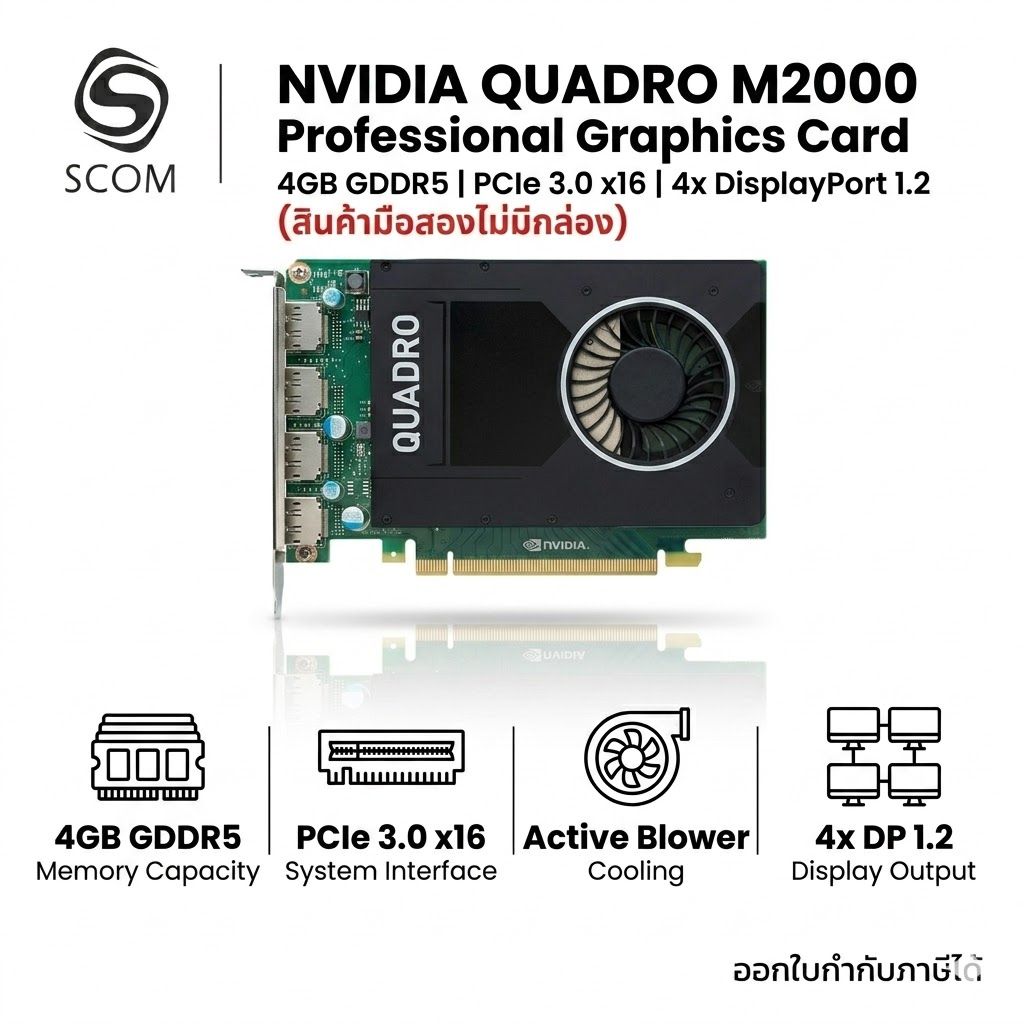 (GPU) NVIDIA QUADRO M2000 มือสอง