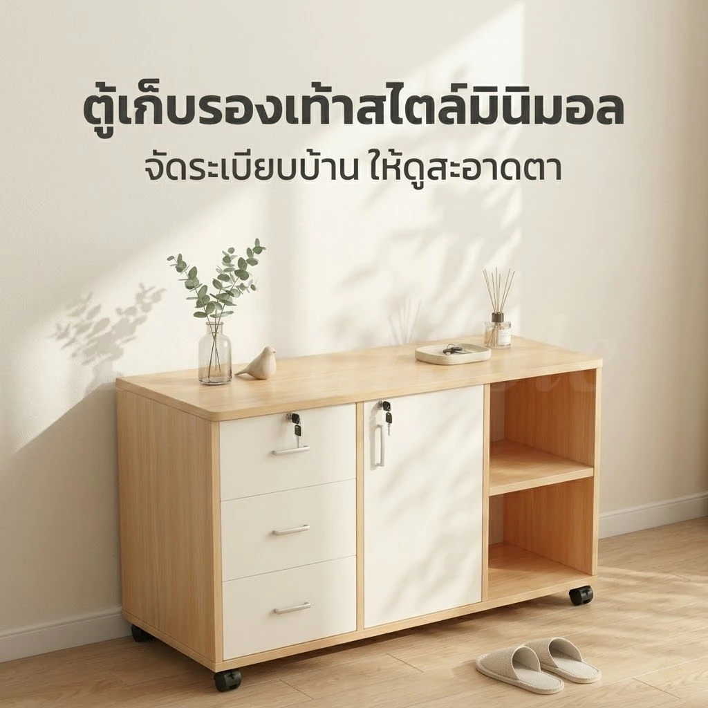 BD ตู้เก็บเอกสารล็อคได้ เคลื่อนที่ได้ สไตล์มินิมอล สำนักงาน thumbnail 10