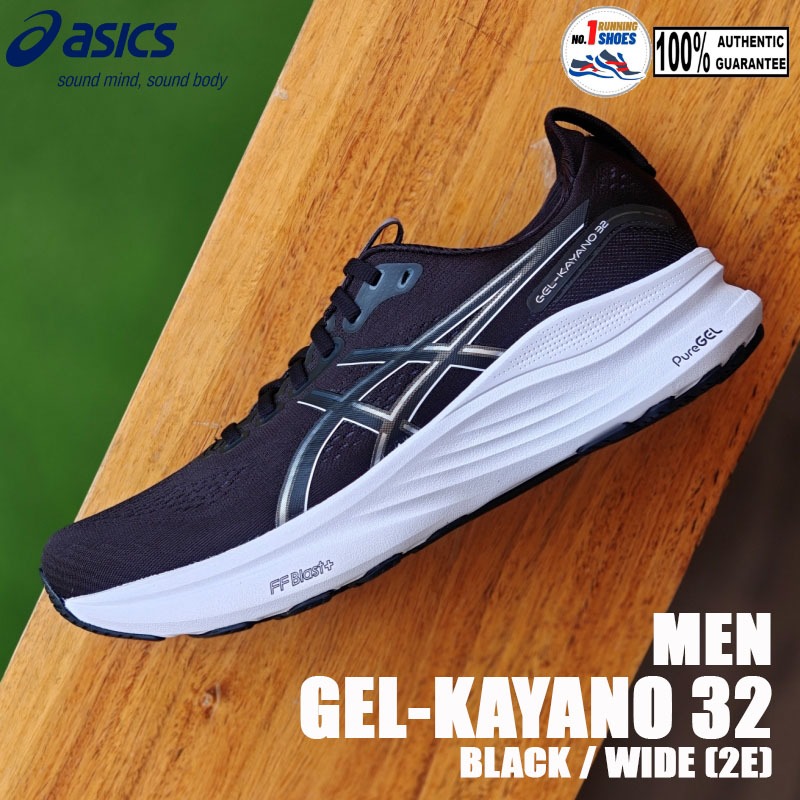 [✨2E/ 4E] Asics รุ่น Gel-Kayano 32 1011C051-002 สี Black/ white ของเเท้ 100%