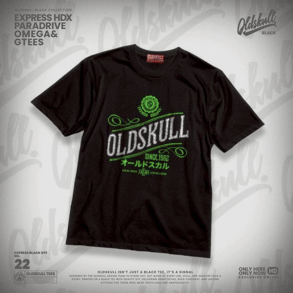เสื้อยืด 👍NEW Oldskull Black No.22 ( New Age Vintage )