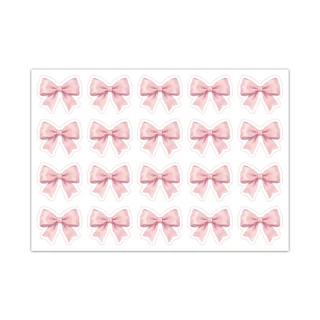 ( LP ) สติกเกอร์ 200 ชิ้น/แพ็ค พร้อมส่ง สติกเกอร์รูปโบว์ เหมาะสำหรับบรรจุภัณฑ์ ตกแต่ง
