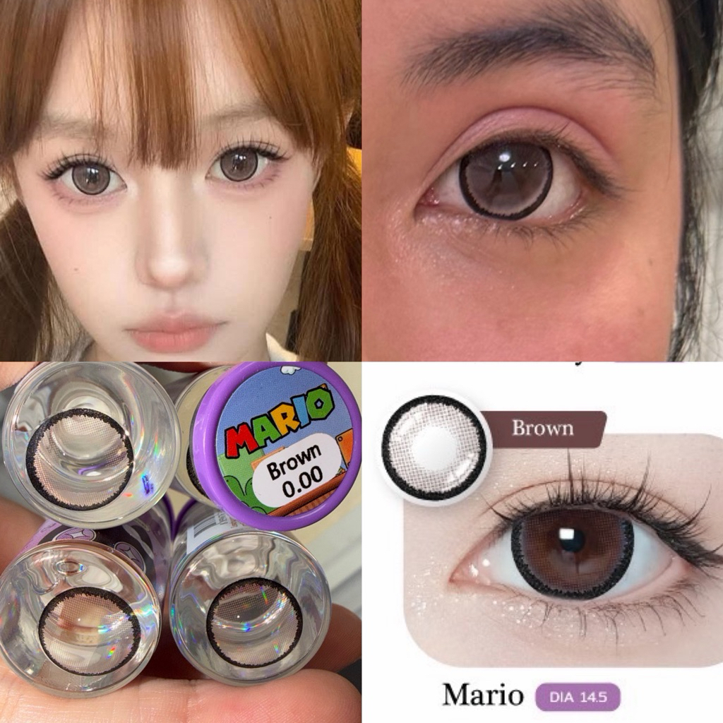 คอนแทคเลนส์ Luloolens Mario ขนาดตาโต