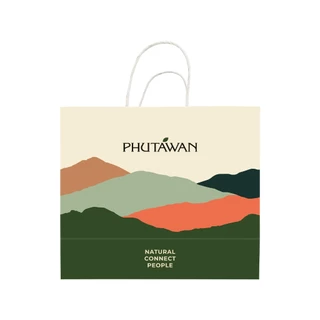 Phutawan Shopping Bag ถุงกระดาษ แบรนด์ ภูตะวัน มี 3 ขนาด ให้เลือก