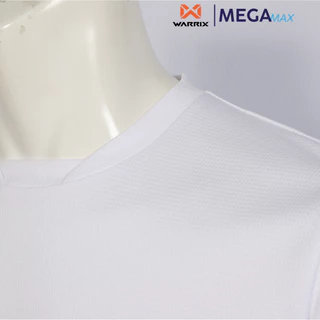 เสื้อกีฬา WARRIX 231FBACL04 คอเย็บปกเสริม ผ้าลาย แขนสั้น สีล้วน