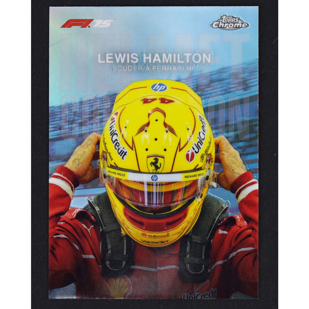 การ์ดฟอร์มูล่าวัน 2025 Topps Chrome Formula 1 F1 Helmet