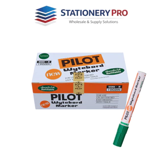 [ยกโหล] ปากกาไวท์บอร์ด Pilot หัวแหลม เติมหมึกได้ (จำนวน12 ด้าม)
