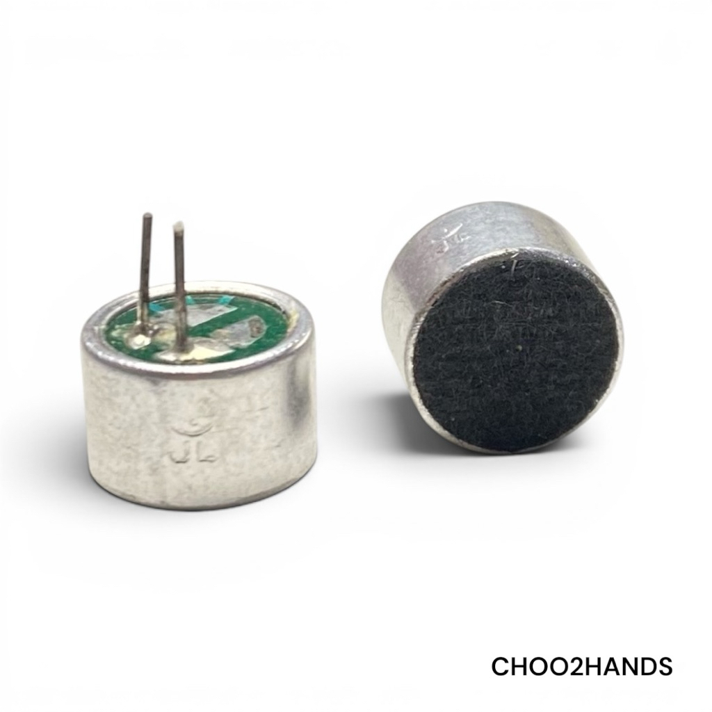 [10 ชิ้น] หัวไมค์คอนเดนเซอร์ Electret Condenser Microphone Capsule (Model 034) ความไวสูง -58dB อะไหล
