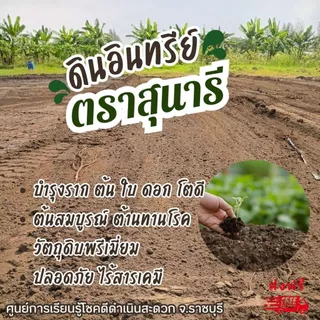 ดินอินทรีย์ชีวภาพ ตราสุนารี ปุ๋ยอินทรีย์ปรับปรุงดิน ปลูกผัก ผลไม้ ไม้ดอก 1 กก. ซื้อ 1 แถม 1