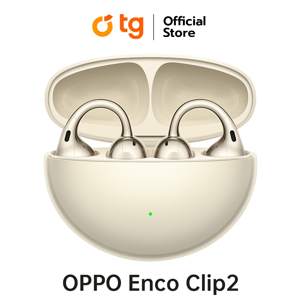 (หูฟัง) OPPO ENCO CLIP 2ฟังได้นาน 13 ชั่วโมง (เฉพาะหูฟัง) / รวมเคสชาร์จสูงสุด 54 ชั่วโมง (สินค้าประกันศูนย์ 1 ปี)
