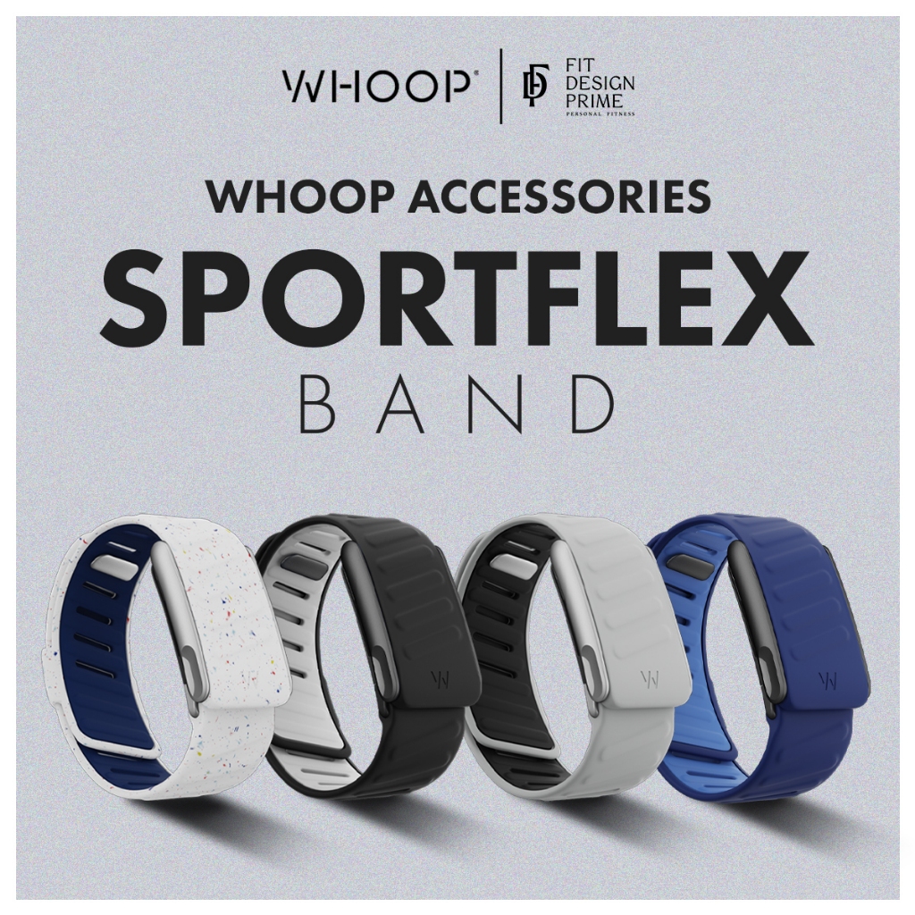 Whoop สายยาง SportFlex รุ่น 5.0 ประเภทยาง รุ่น LIFE และ PEAK สายรัดข้อมือ Whoop 5.0 สำหรับ LIFE และ PEAK