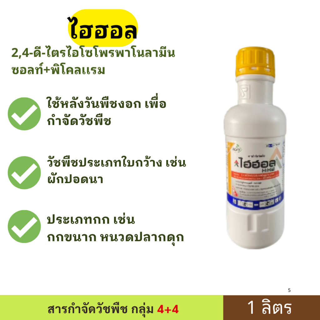 ไฮฮอล ขนาด 1ลิตร ตราหมาเเดง ยาดูดซึมลงลึก จัดการเกลี้ยง