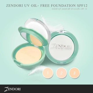 Zendori UV Oil-Free / Extra Cover / Aura White Foundation เซนโดริ ยูวี ออยล์-ฟรี / เอ็กซ์ตร้า คัฟเวอร์ / ออร่า ไวท์ 8 g.