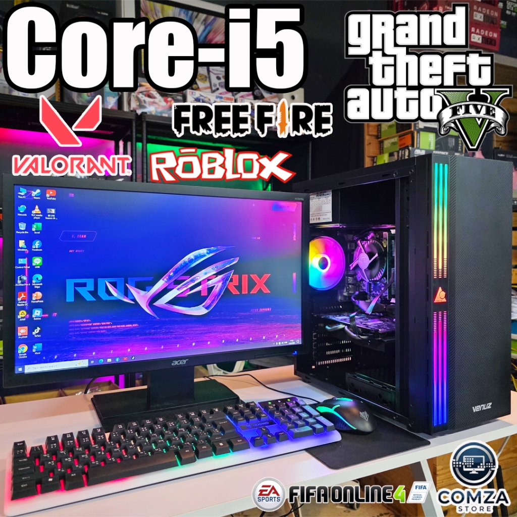 คอมเล่นเกมส์ i5 I GTA V /Free Fire /Valorant /Roblox เลือกการ์ดจอ เลือกขนาดจอได้ Pc1917 พร้อมส่งด่วน