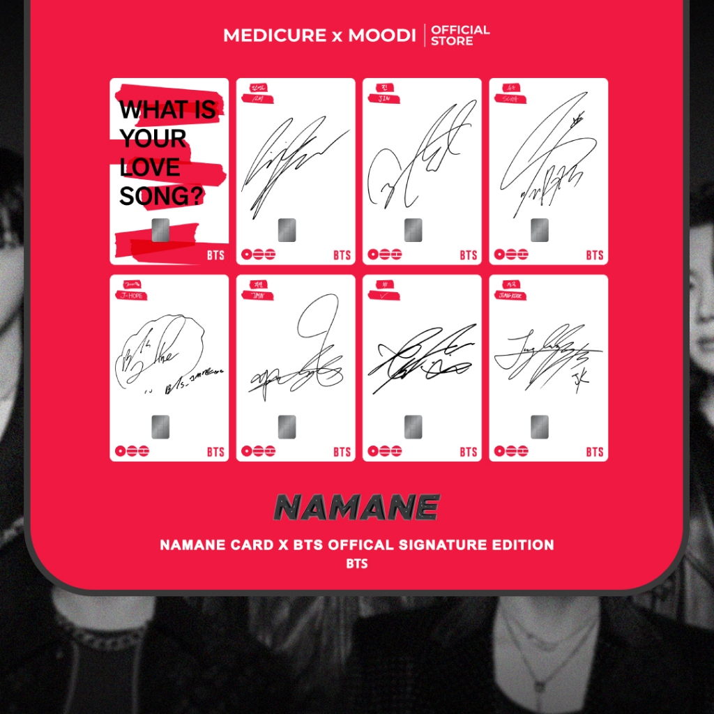 NAMANE CRAD - BTS OFFICAL - SIGNATURE EDITION | บัตรเติมเงินอเนกประสงค์ *เฉพาะเกาหลี [Korea Diect]