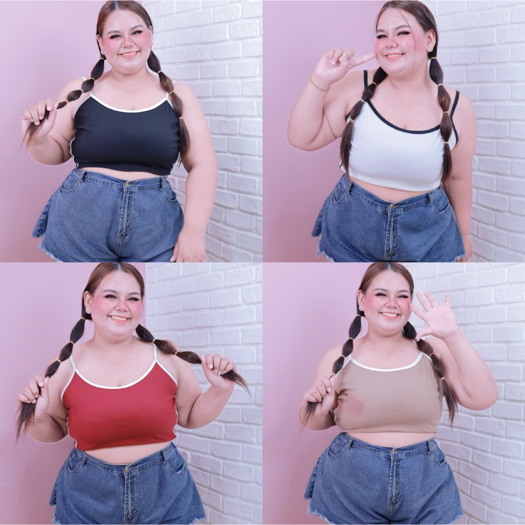 [ ส่งฟรี 🔥 ] สายเดี่ยวสายฝอ สายเดี่ยว ผ้าร่องอก 40-56“ ( เฉพาะสายเดี่ยว ) A360 เสื้อกล้ามไซส์ใหญ่ เสื้อกล้าม คนอ้วน
