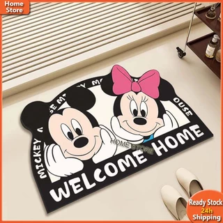 Mickey พรมไดอะตอม ซึมซับน้ำดี แห้งเร็ว กันลื่น ขนาด 40x60cm สำหรับห้องน้ำ หน้าบ้าน