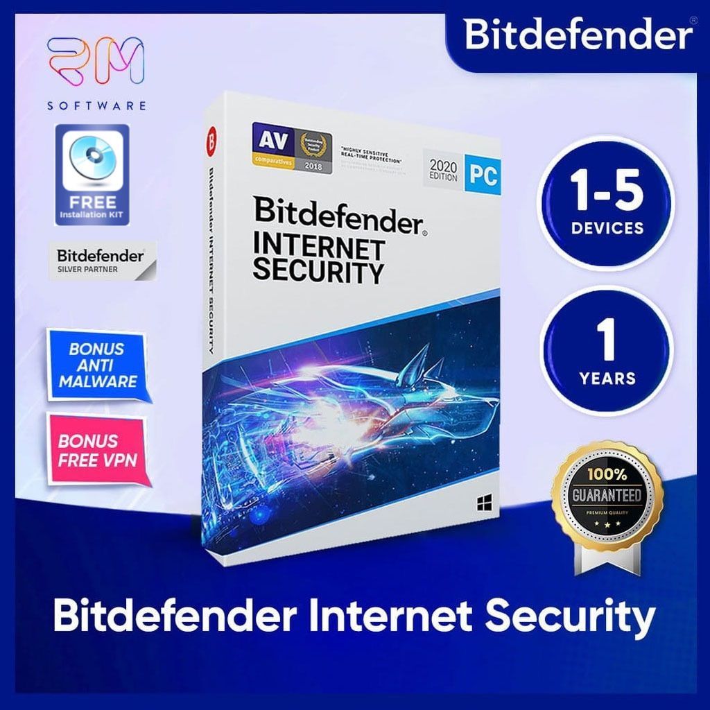 Bitdefender Internet Security Antivirus ORIGINAL 1 Year