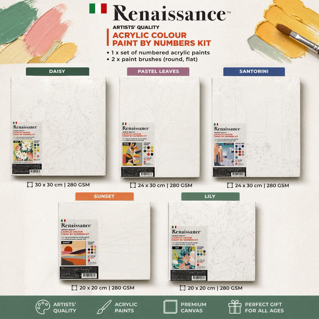 Renaissance Acrylic Paint by Number kit