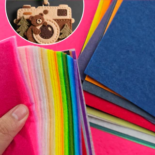 ผ้าสักหลาด แบบแข็ง 40สี ผ้าสักหลาดแข็ง 1มิล สำหรับงานประดิษฐ์ ทำสื่อการสอน งานDIY