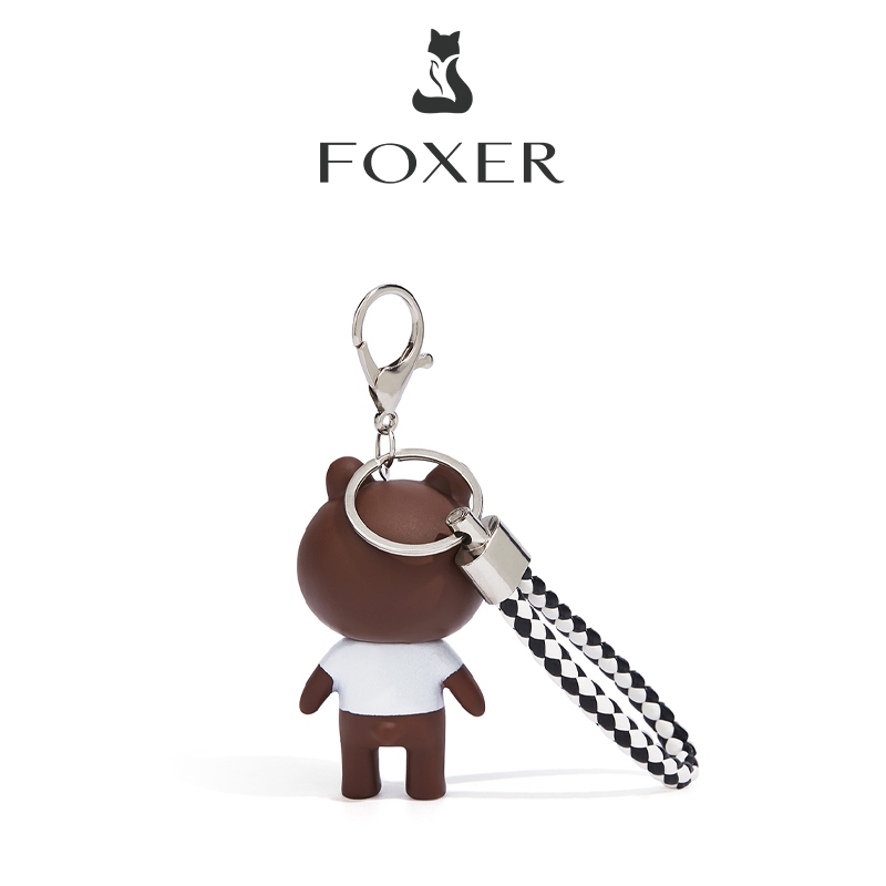 FOXER ميدالية دب كرتوني بحبل مضفور — صورة 4