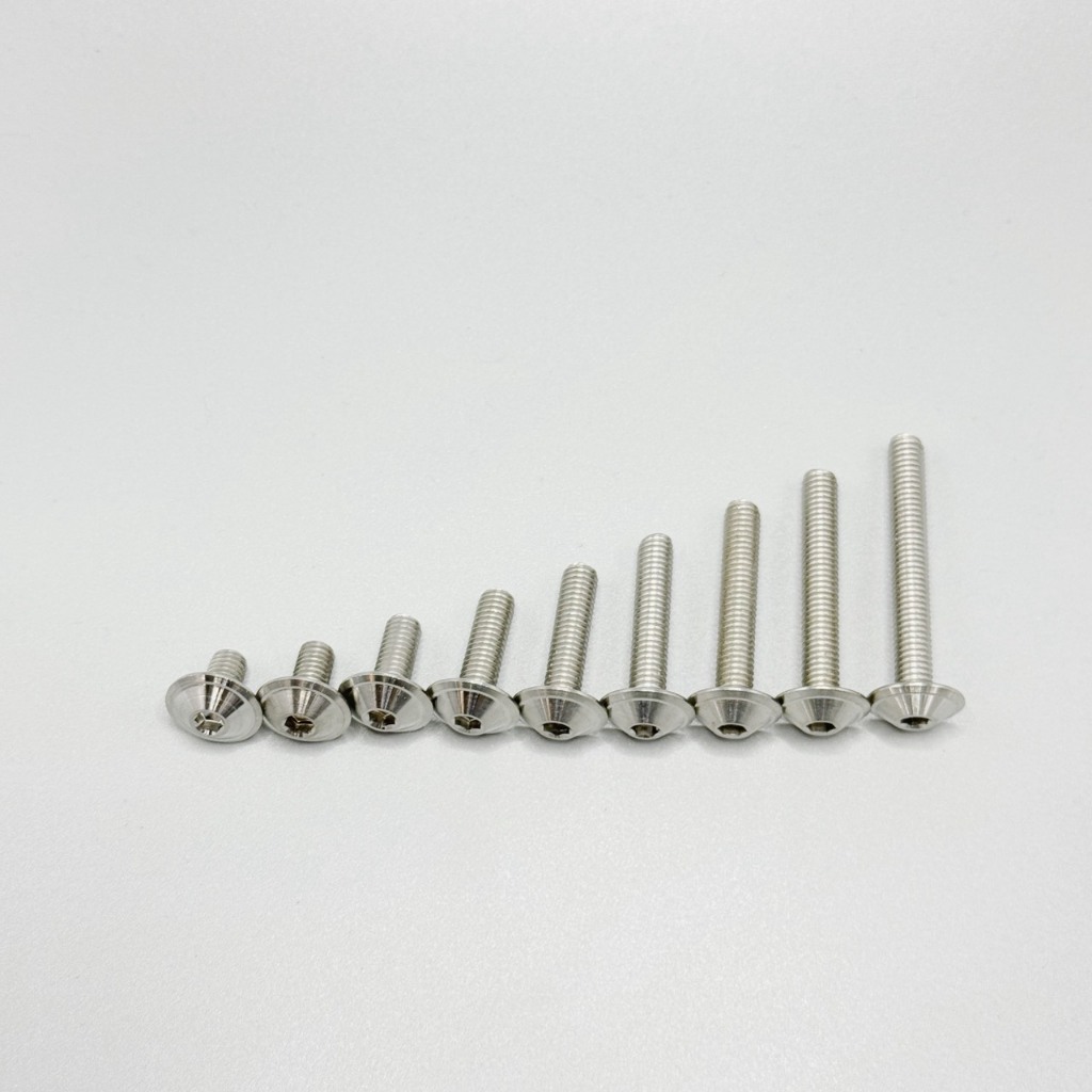 น็อตเลสเบอร์10(M6)หัวจานBT งานเฮงสกรู 10x10-10x45 ราคาต่อ1ตัว