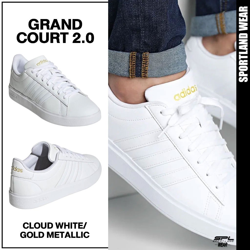Adidas อาดิดาส รองเท้าผ้าใบ รองเท้าลำลอง W Grand Court 2.0 GW9213 (2500)