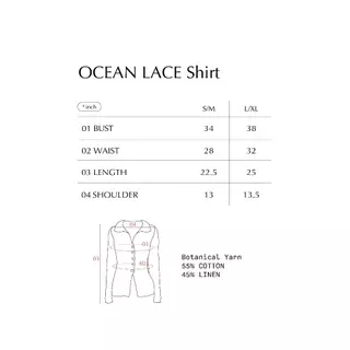 knitCircle - OCEAN LACE knit Shirt เสื้อคาดิแกนไหมพรม ทรงหลวม แขนยาวติดกระดุมหน้า ผ้าถักลายริบโปร่งเล็กน้อย มี texture