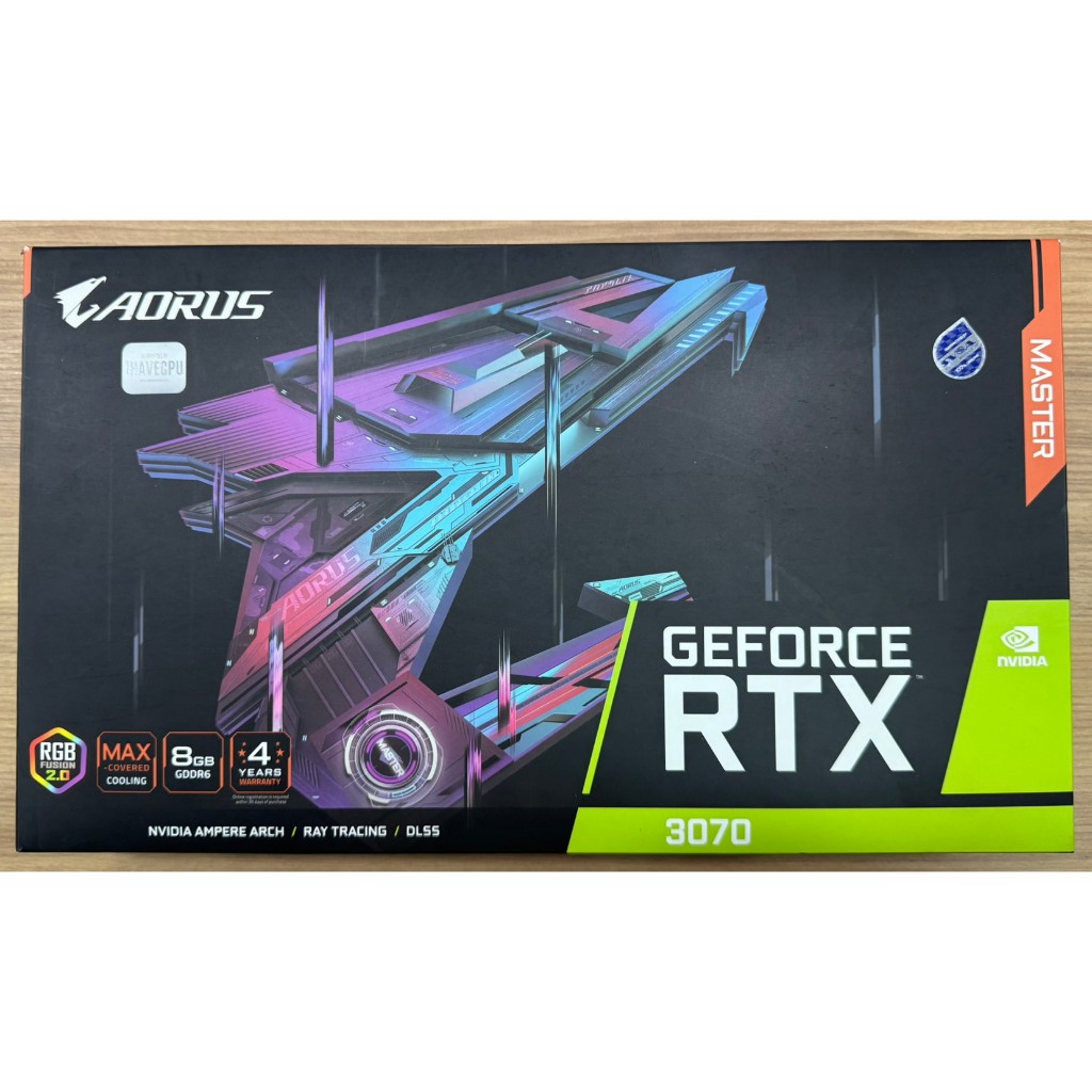 GIGABYTE AORUS GEFORCE RTX 3070 MASTER 8G 8GB GDDR6 [มือสอง]