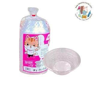 ถ้วยชามพลาสติก PP no.45 880ml ตราแมว ใส่อาหาร Food Grade ทนร้อน 50ใบ/แพ็ค