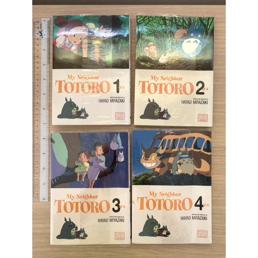 มือสอง💥   ครบเซต 4 เล่ม หนังสือการ์ตูนภาษาอังกฤษ  Studio Ghibli Totoro