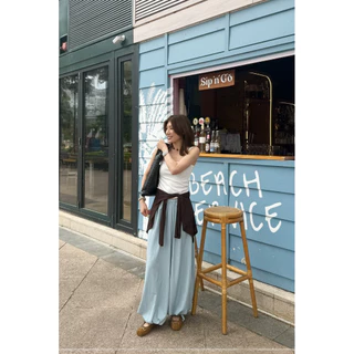GENIE PANTS #9960 x2 กางเกงทรงบอลลูน กางเกงจินนี่ ขาจั้ม ขายาว น่ารัก ใส่สบาย ไปเที่ยว