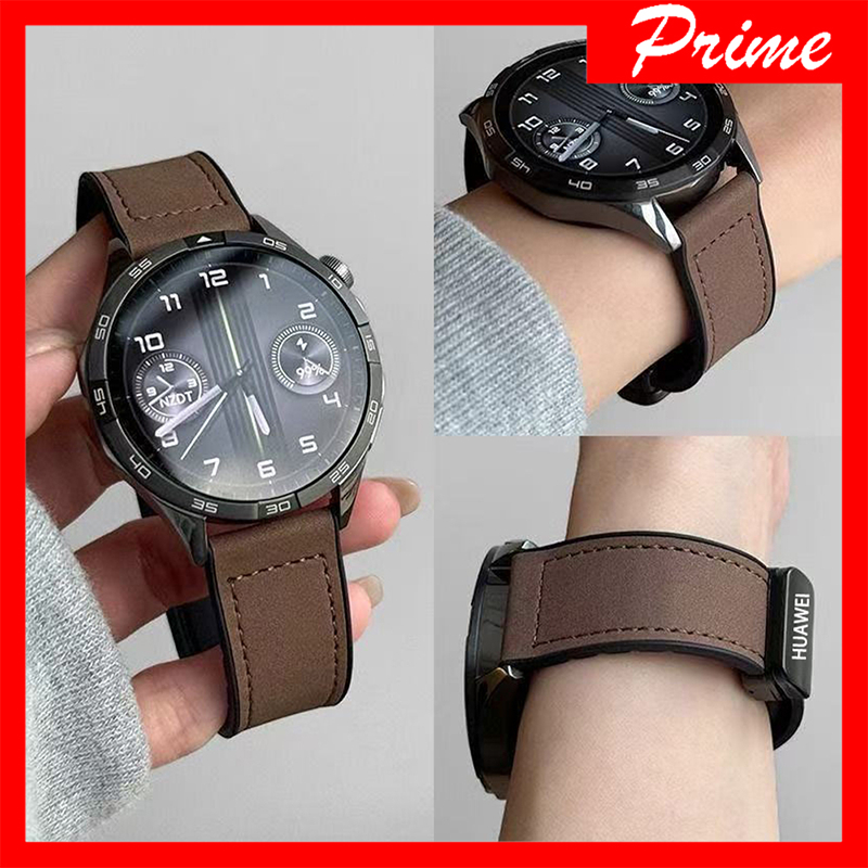 สายหนัง 22 มม.สำหรับ Huawei Watch GT6 pro/5/GT4 46 มม.สายรัดข้อมือซิลิโคนสำหรับ Huawei Watch 3/GT Runner2/Ultimate2 Band