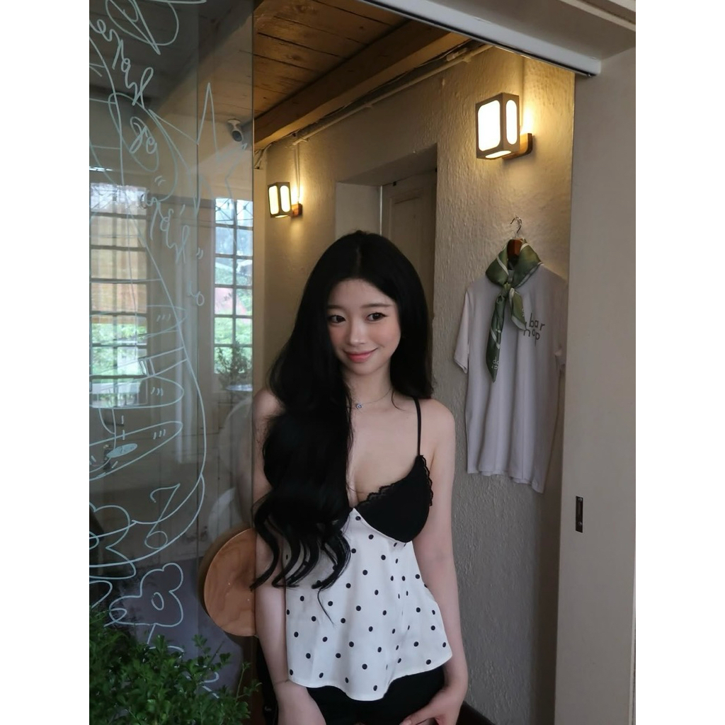 Pre/พร้อมส่ง Rierie_studio ( Polka Dot Top ) แบรนด์เวียดนาม (14-20days) อ่านด้านล่างก่อนสั่ง