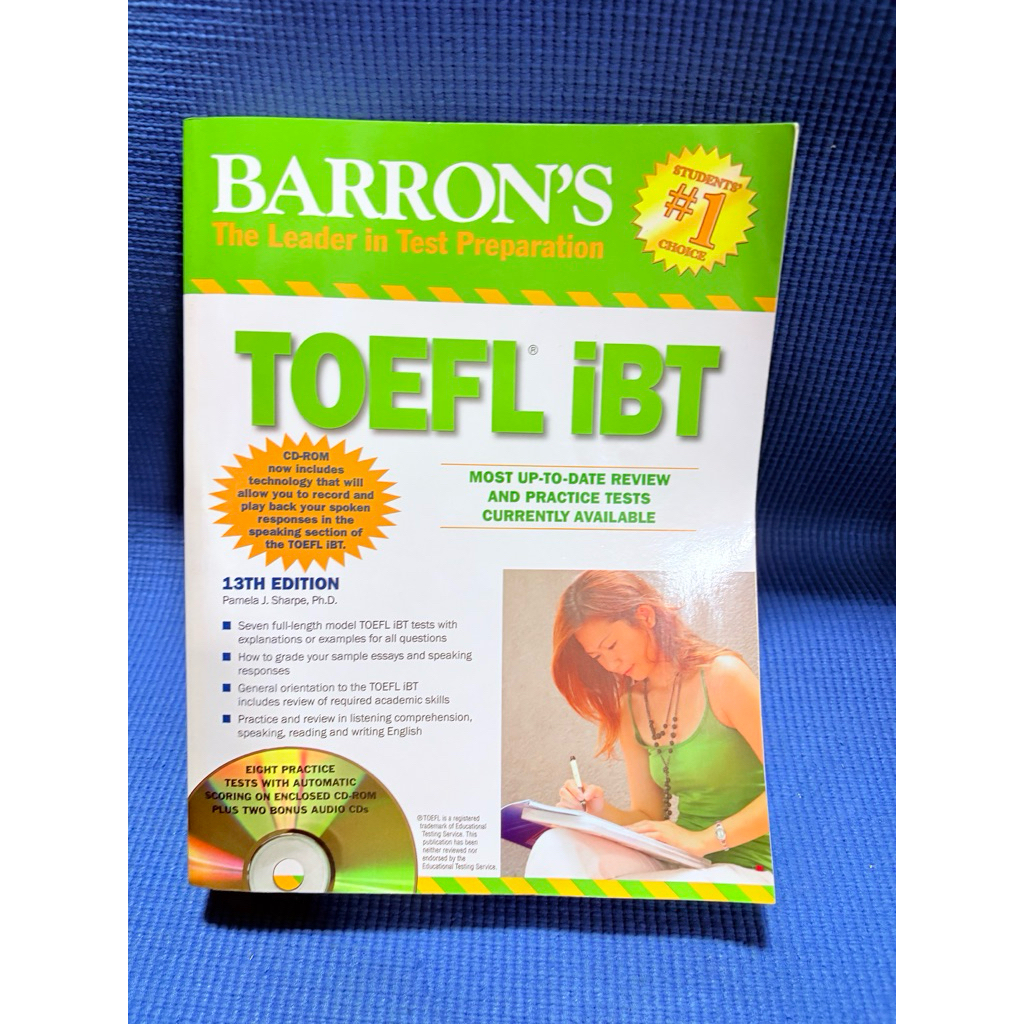 Barron TOEFL iBT จด5%มือ2ตำหนิมุม