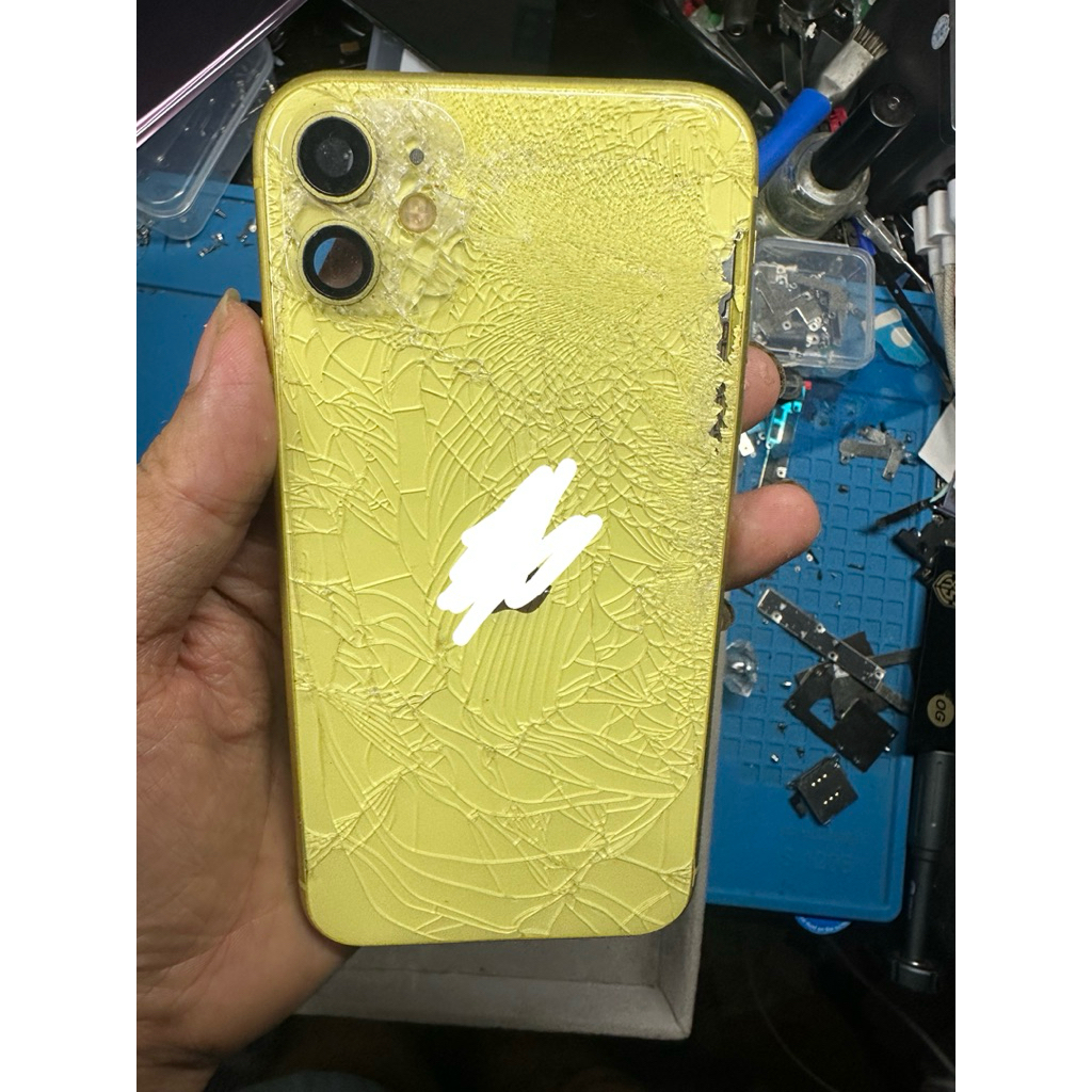 iPhone XR / 11บอดี้ สีดำ พร้อมแพร์แท้ แบต หลังแตก สำหรับiPhone (งานแท้) เกะเครื่อง ประกันแพรให้7วัน