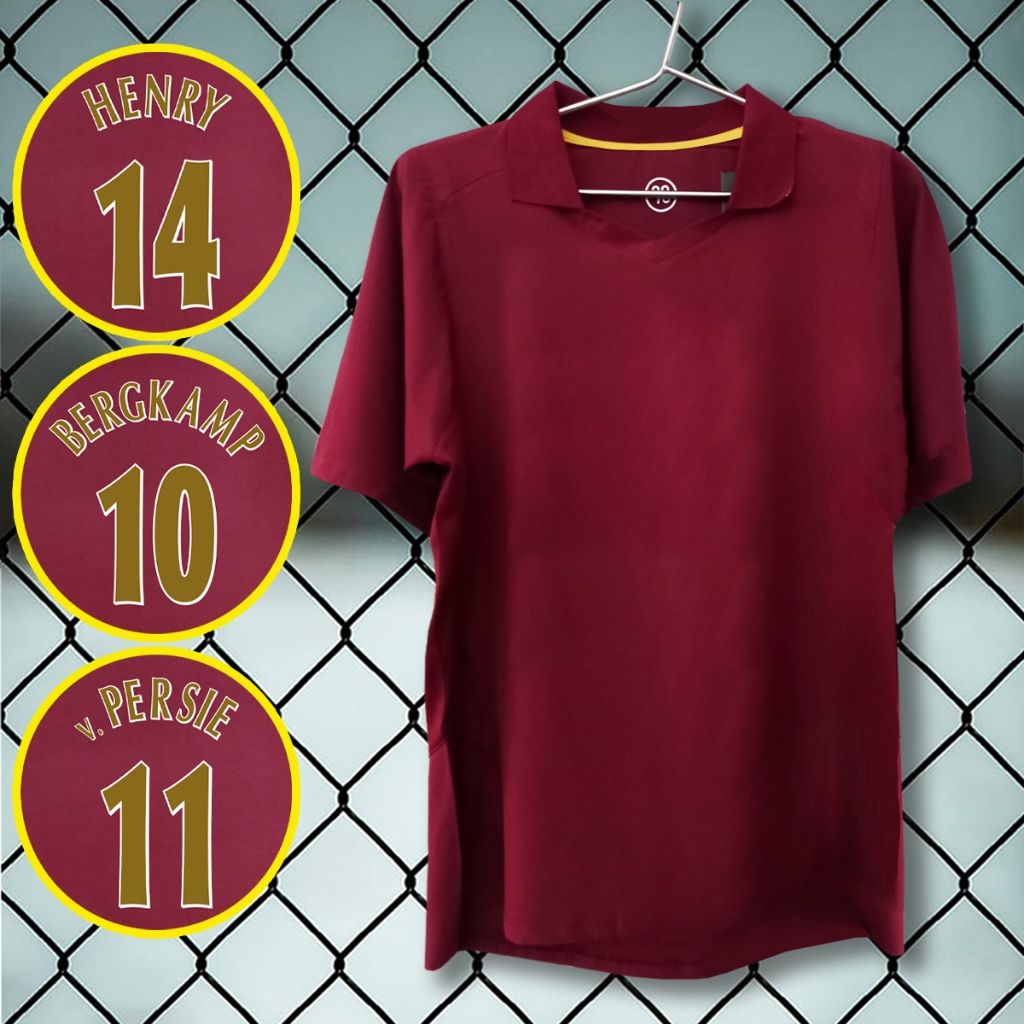 เสื้อบอลวินเทจทีม oาร์lซน่oล เหย้า ปี2005/06 อาร์มพรีเมียร์/ชื่อเบอร์นักเตะในทีม ไซส์เอเชีย S-2XL #RT050