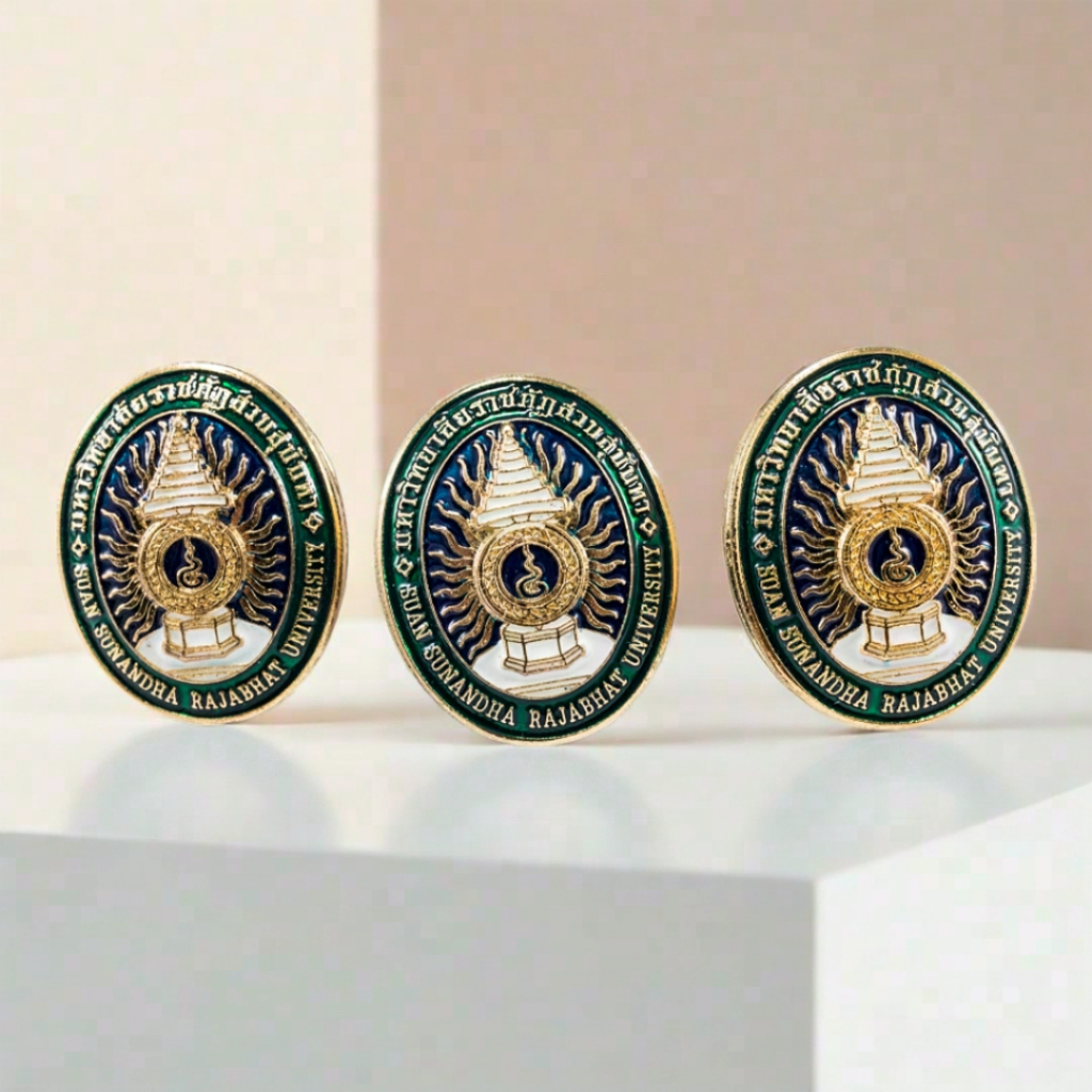 เข็มกลัดติดหน้าอกตราราชภัฏสวนสุนันทา
