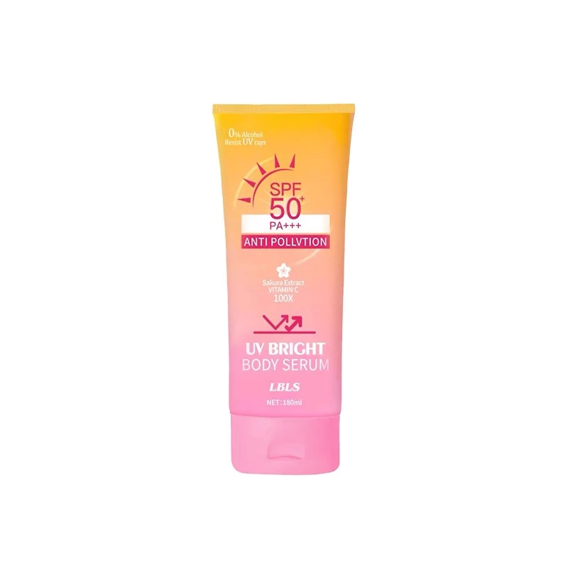 LBLS เซรั่มกันแดดผิวกาย SPF50+PA+++ เซรั่มกันแดดทาผิวกาย เบาสบายผิว หอมละมุน Body Serum 180ml