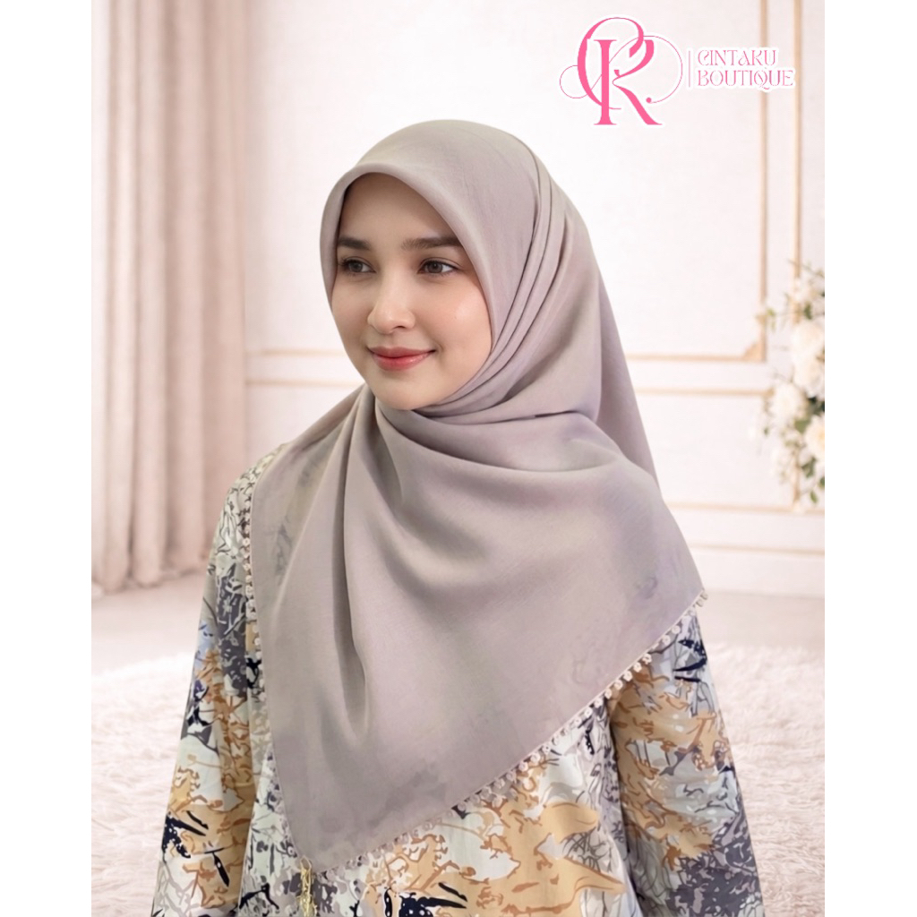 🌸🎉สินค้าใหม่งานบาวาสีพื้น แบรนด์Rabiha ริมขอบปลายลูกไม้ พร้อมป้ายห้วย ขนาดหลาสคู🛍️🛍️