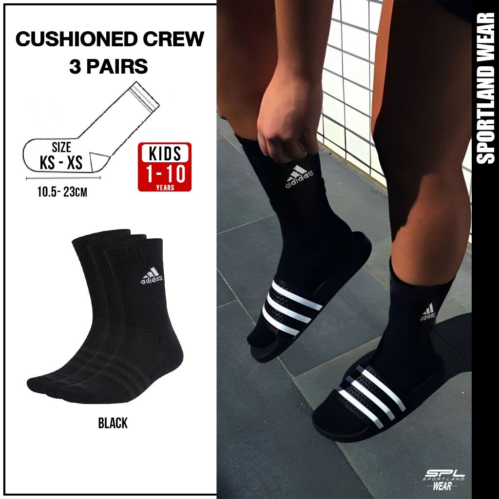 Adidas อาดิดาส ถุงเท้า (1แพ็ค มี 3คู่) Socks C SPW CRW 3P IC1310 (500)