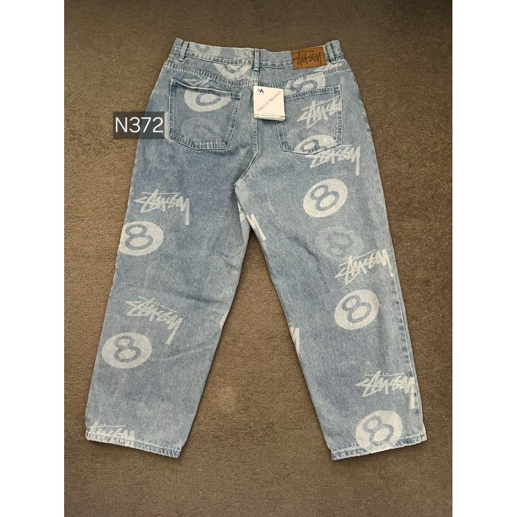 N372 Used 🚩 Stussy 8 Ball blue jeans AU🇦🇺 ของแท้ 100%